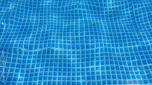 Water surface texture with looping clean swimming pool ripples and waves.