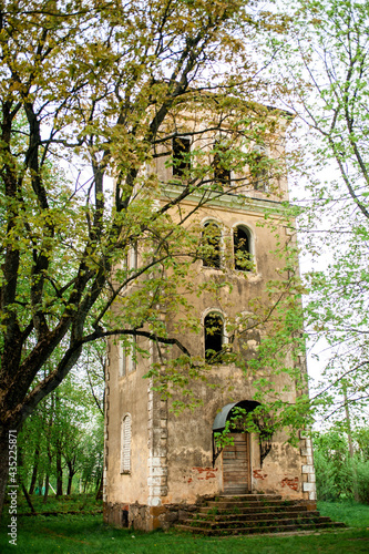 Fire tower of the 19th century in the village of Dvorishche photo