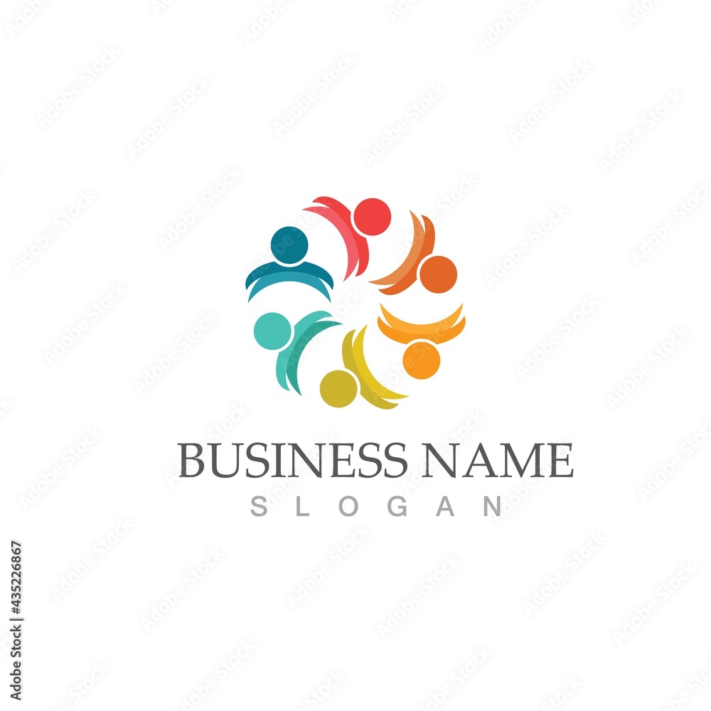 Community, network and social icon Community, network and social icon