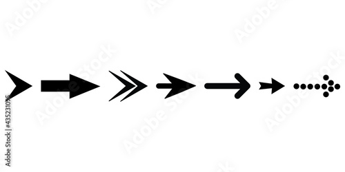 Set of black vector arrows, vector illustration collection of arrows vector icon.