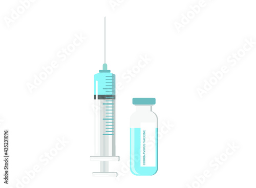 syringe isolated on white