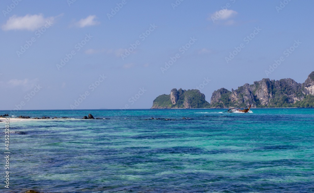 Fototapeta premium beach and sea. Tropical panorama. Thailand 