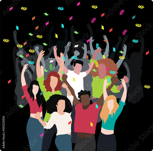 Party People Celebrating vector background