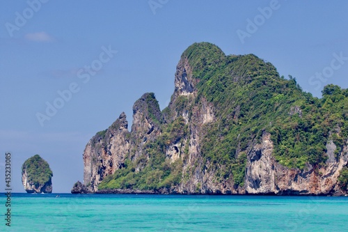 Exotic and tropical landscape. Phi Phi island, Thailand 