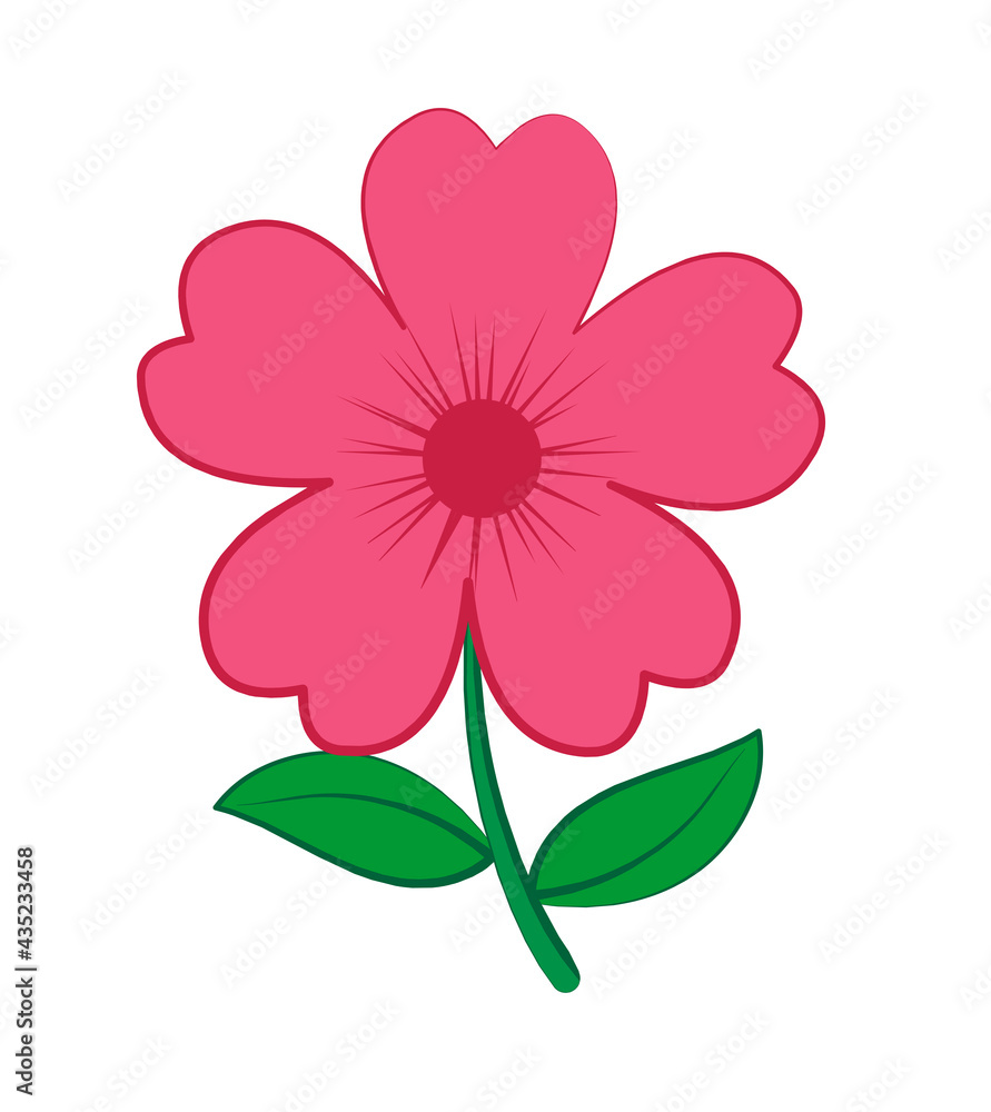 Flower on the plant Floral logo icon