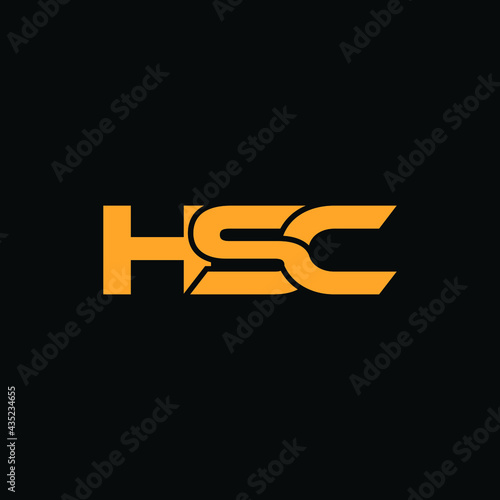 hsc letter logo design photo