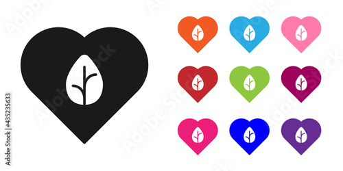 Black Vegan food diet icon isolated Black background. Organic, bio, eco symbol. Vegan, no meat, lactose free, healthy, fresh and nonviolent food. Set icons colorful. Vector
