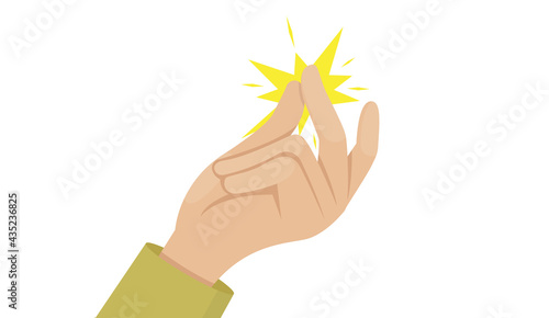 Finger Snap. illustration .,vector eps10