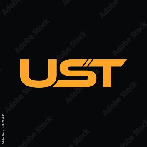UST letter logo design  photo