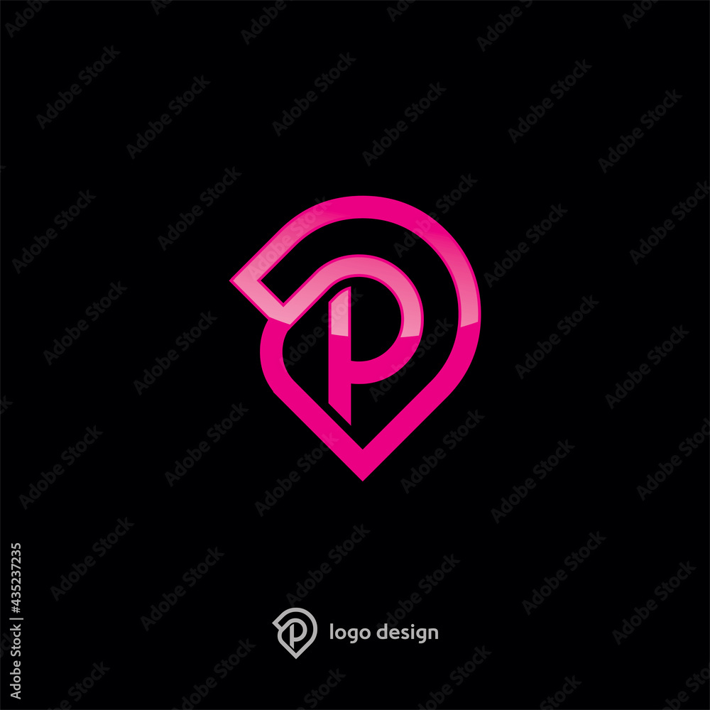 Fototapeta premium P Letter Logo Design