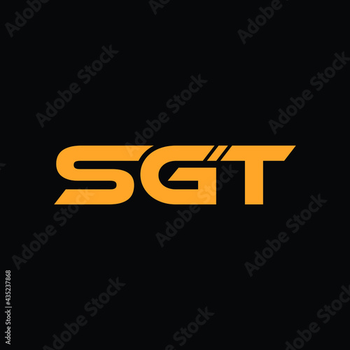 sgt letter logo design  photo