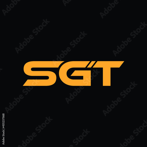 sgt letter logo design 
