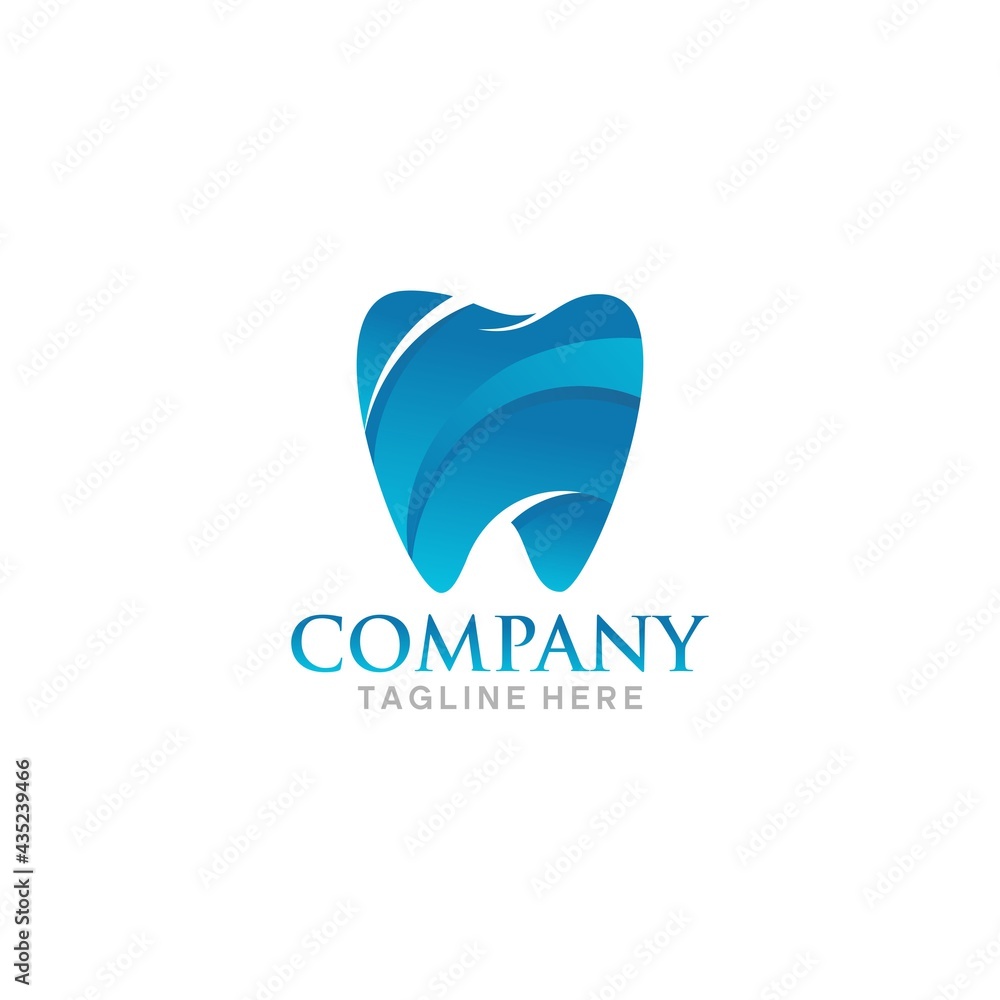 abstract dental logo design abstract dental logo design