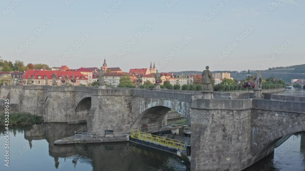 Aeriel view of the city Würzburg in Germany Aeriel view of the city Würzburg in Germany