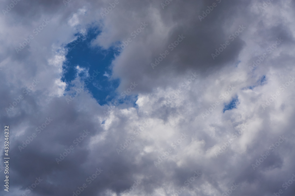 Cumulus clouds on the blue sky Cumulus clouds on the blue sky