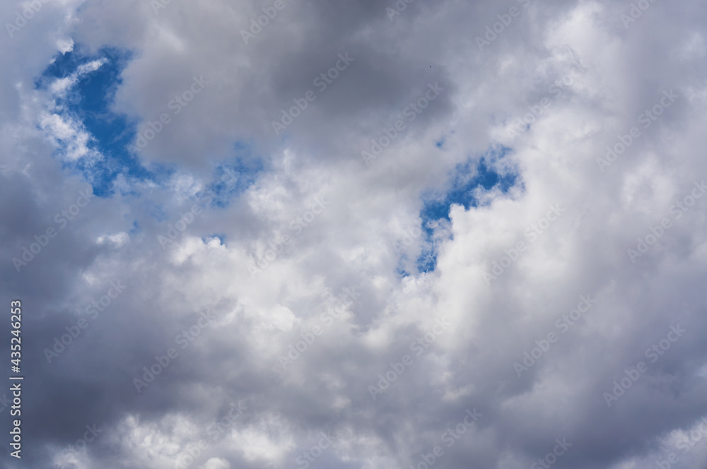 Cumulus clouds on the blue sky Cumulus clouds on the blue sky