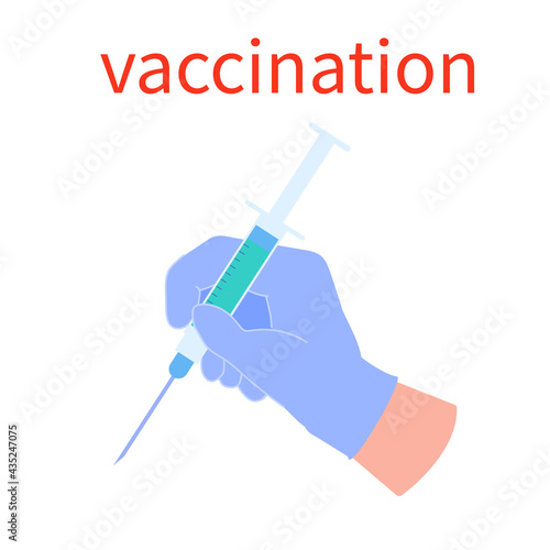 vaccination and anti-vaccination. injection and vaccine. drugs and syringe. healthcare and medicine. stock vector illustration isolated on white background.
