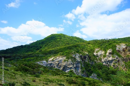 Beautiful mountain view from Chishi observation deck in Zamami island, Okinawa, Japan - 日本 沖縄 座間味島 チシ展望台からの眺望 