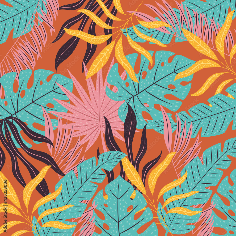 Fototapeta premium tropical leaves design