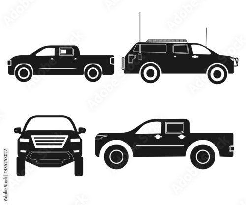 Toyota tundra. vector  Toyota tundra. sign symbol icon vector   Toyota tundra  silhouette 