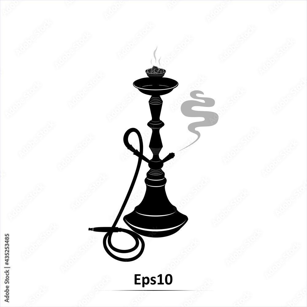 Hookah, Shisha icon. Vector illustration. Eps10