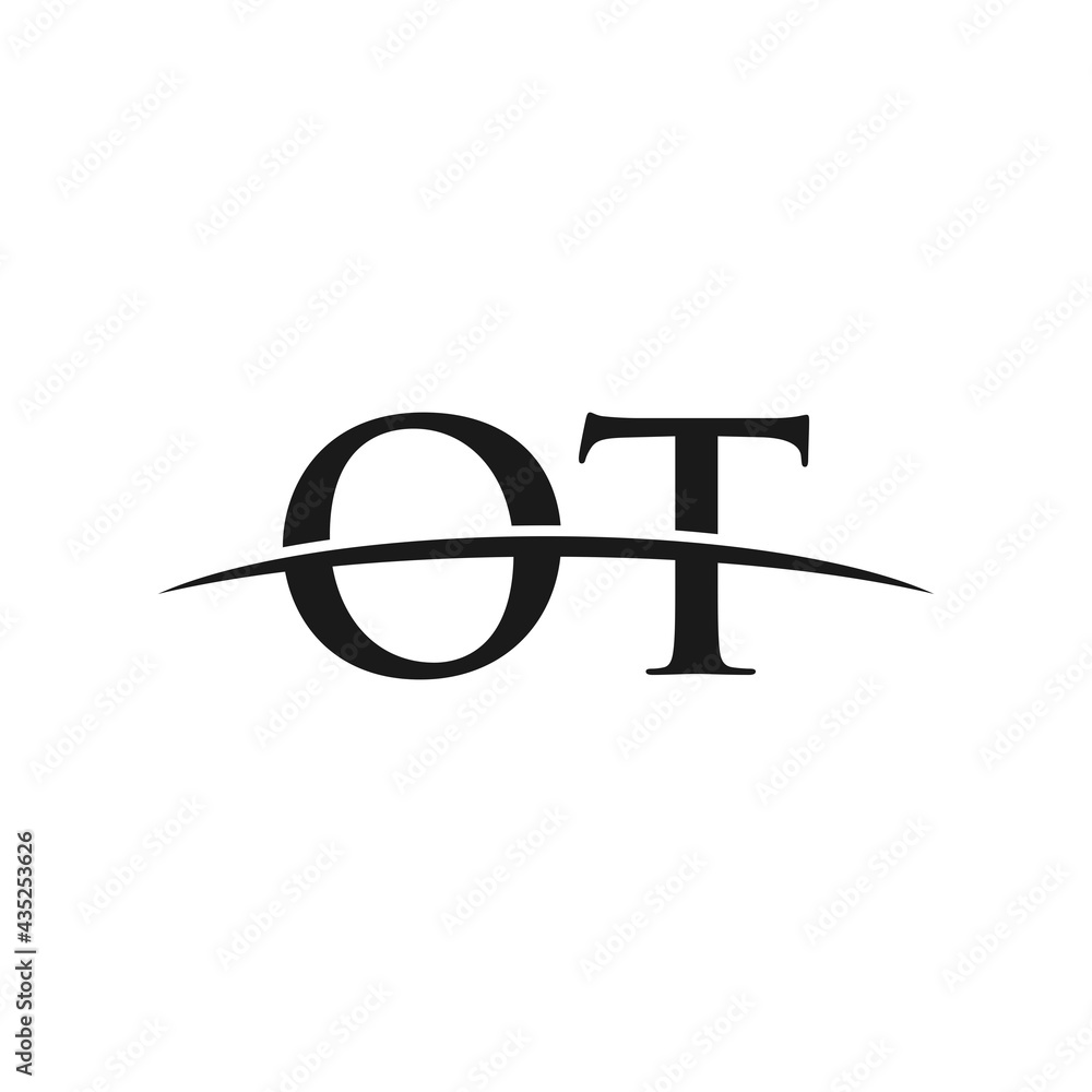 OT initial swoosh horizon, company logo design inspiration OT initial swoosh horizon, company logo design inspiration