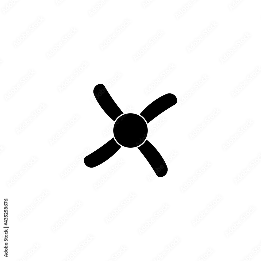 Obraz premium propeller icon vector sign symbol