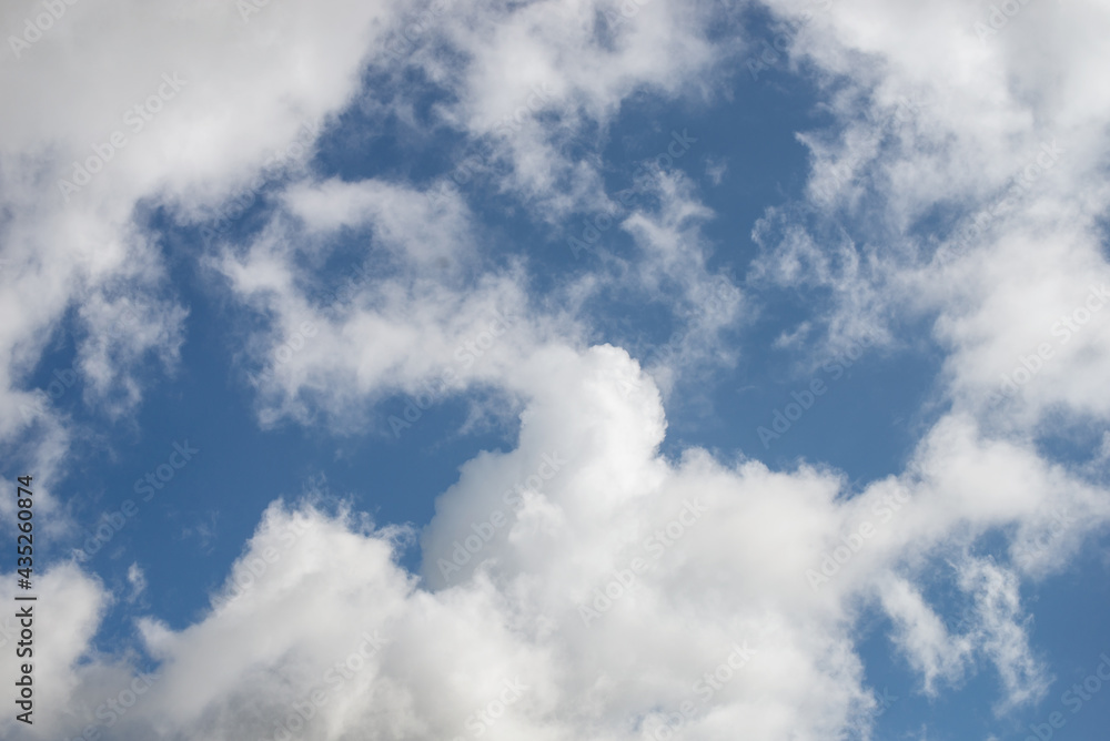 Closeup of beautiful cloudy sky background