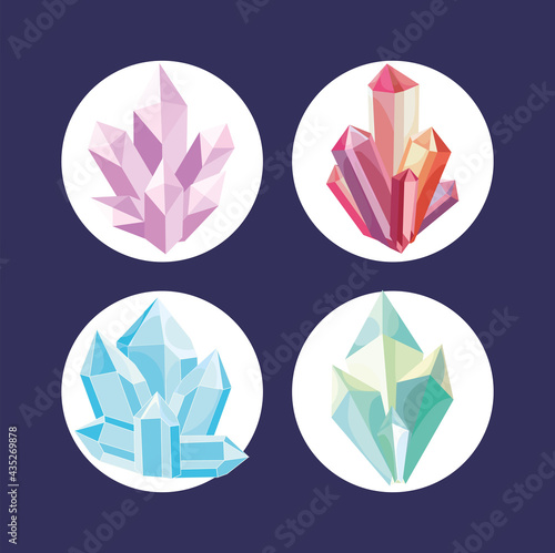 four crystals designs