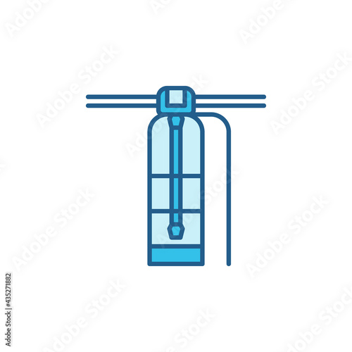 Vector Water Purification System concept colored icon