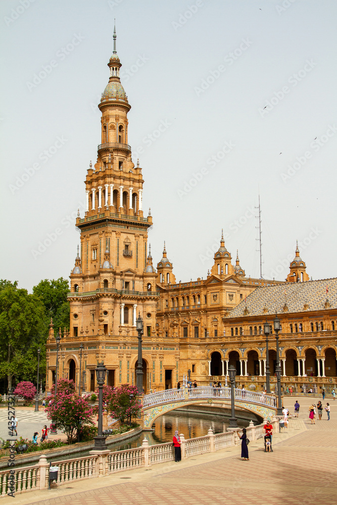 Spain, The Spanish Steps is one of the most spectacular squares in Seville.