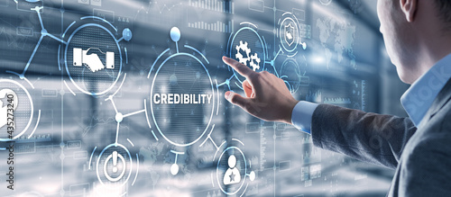 Credibility improvement. Modern business solution concept photo