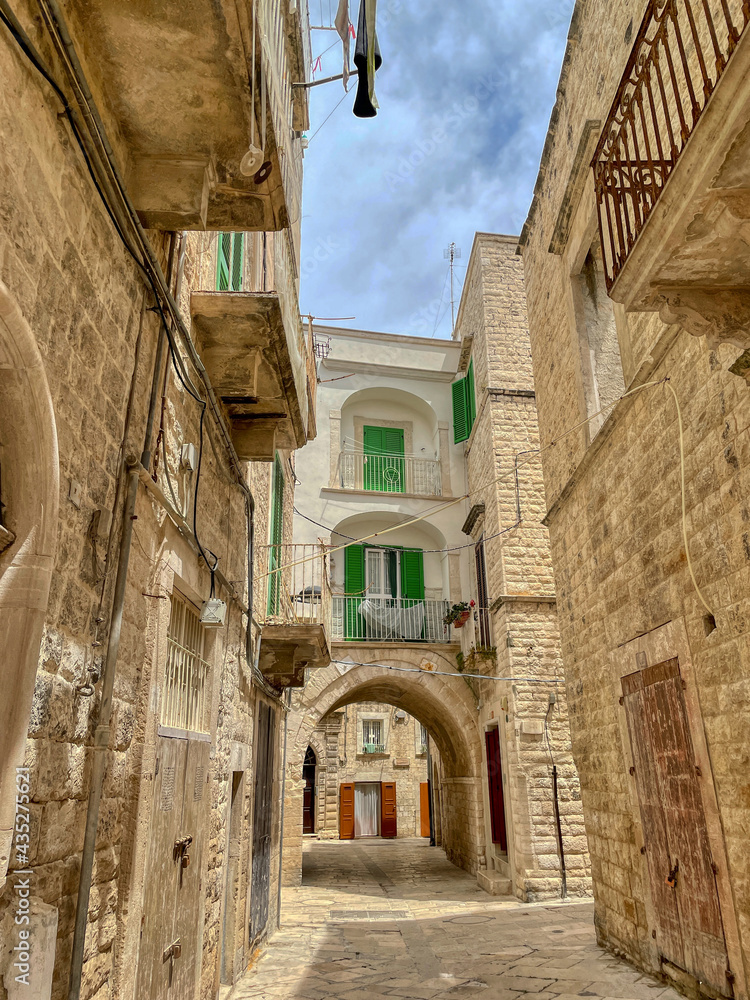Streets of the Old Town of Molfetta, Puglia, Italy