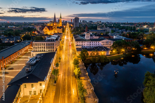 Biała Fabryka, Łódź, Polska. 