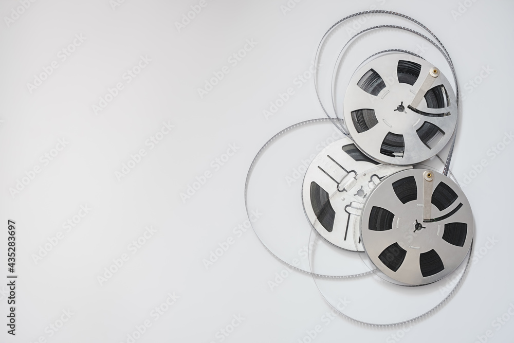 old Film Reel isolated on a white background old Film Reel isolated on a white background