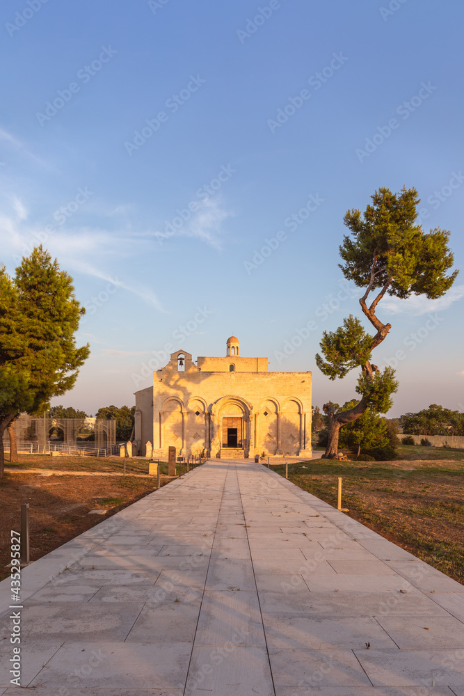 Obraz premium The church of Santa Maria Maggiore di Siponto, dating back to XI-XII century, Manfredonia, Italy