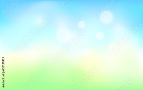 Abstract Background. Soft green and blue color vector abstract background for webdesign, poster, banner. Modern wallpaper with gradient. Sky with flares template, summer and spring sale poster EPS10