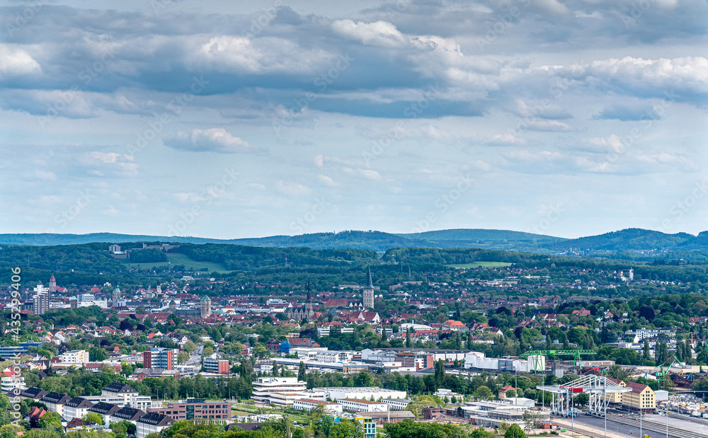 Panoramablick auf Osnabrück vom Piesberg