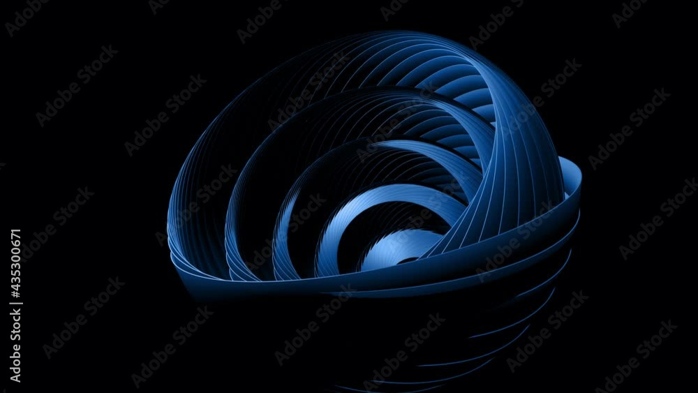 abstract geometric looped bg with rings form complex twisted spiral and ...