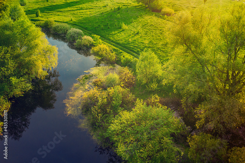 Spring landscape with river © Roxana