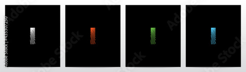 Shining Rays On Letter Logo Design I