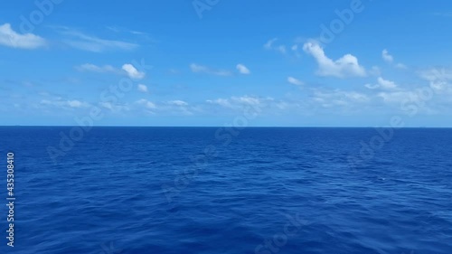 Wallpaper Mural clam blue  sea with small wave under beautiful clear blue sky and empty horizon  Torontodigital.ca