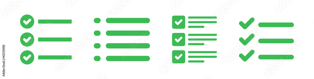 List and checklist icon vector illustration. List and checklist icon vector illustration.
