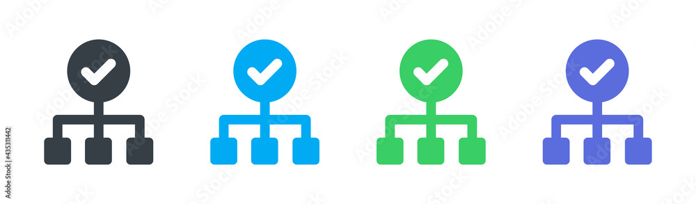 Management icon vector illustration. Organisation concept Management icon vector illustration. Organisation concept