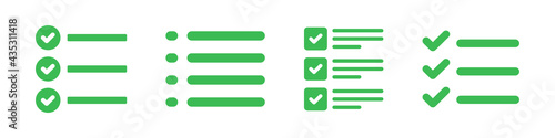 List and checklist icon vector illustration.