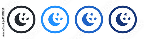Night time icon vector illustration.