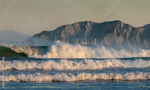 Breaking Ocean Waves off the New Zealand Coast