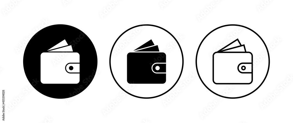 Wallet icon set. wallet vector icon Wallet icon set. wallet vector icon