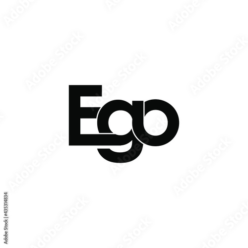 ego letter original monogram logo design