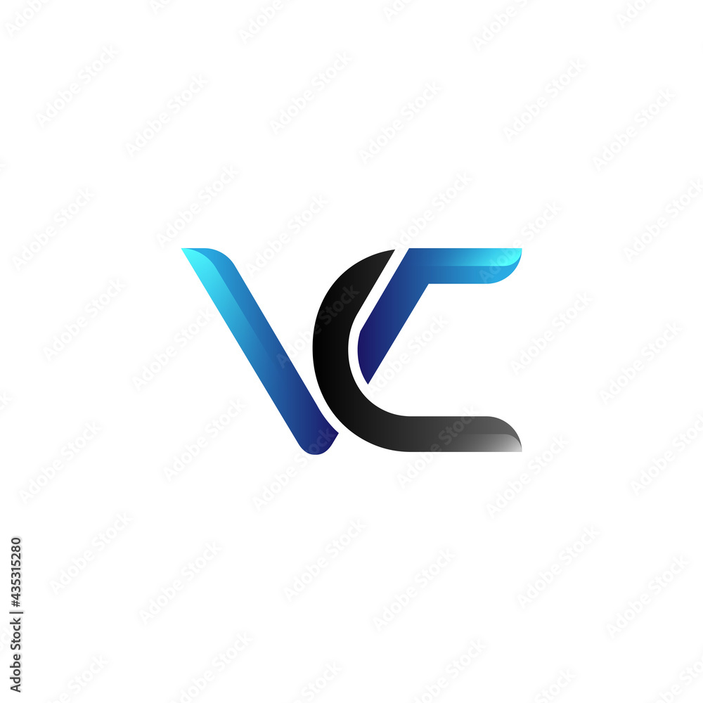 initial letter VC modern logo vector initial letter VC modern logo vector